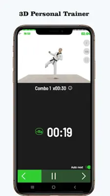 Taekwondo Workout At Home android App screenshot 2